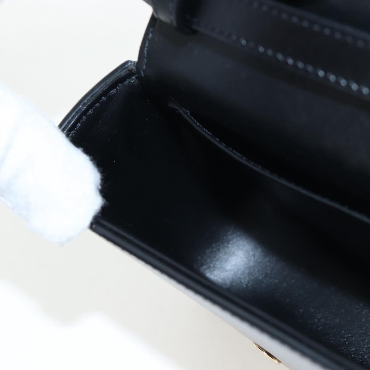 Celine Triomphe Smooth Calfskin, Black, Leather, Shoulder Bag