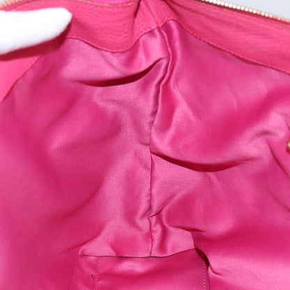 Salvatore Ferragamo Gancini Tote Leather, Pink, Leather, Tote Bag