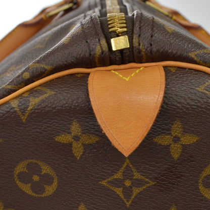 Louis Vuitton Keepall Monogram Canvas, Brown, Canvas, Travel Bag