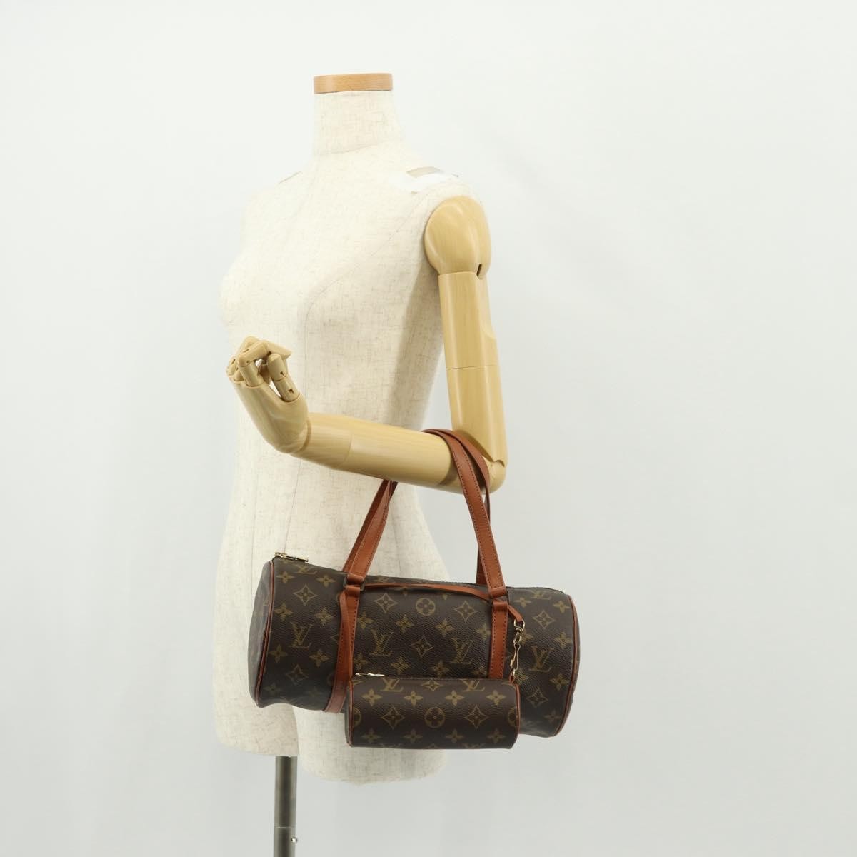 Louis Vuitton Papillon Monogram Canvas, Brown, Canvas, Handbag