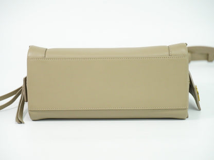 Saint Laurent East Side Smooth Leather, Beige, Leather, Tote Bag