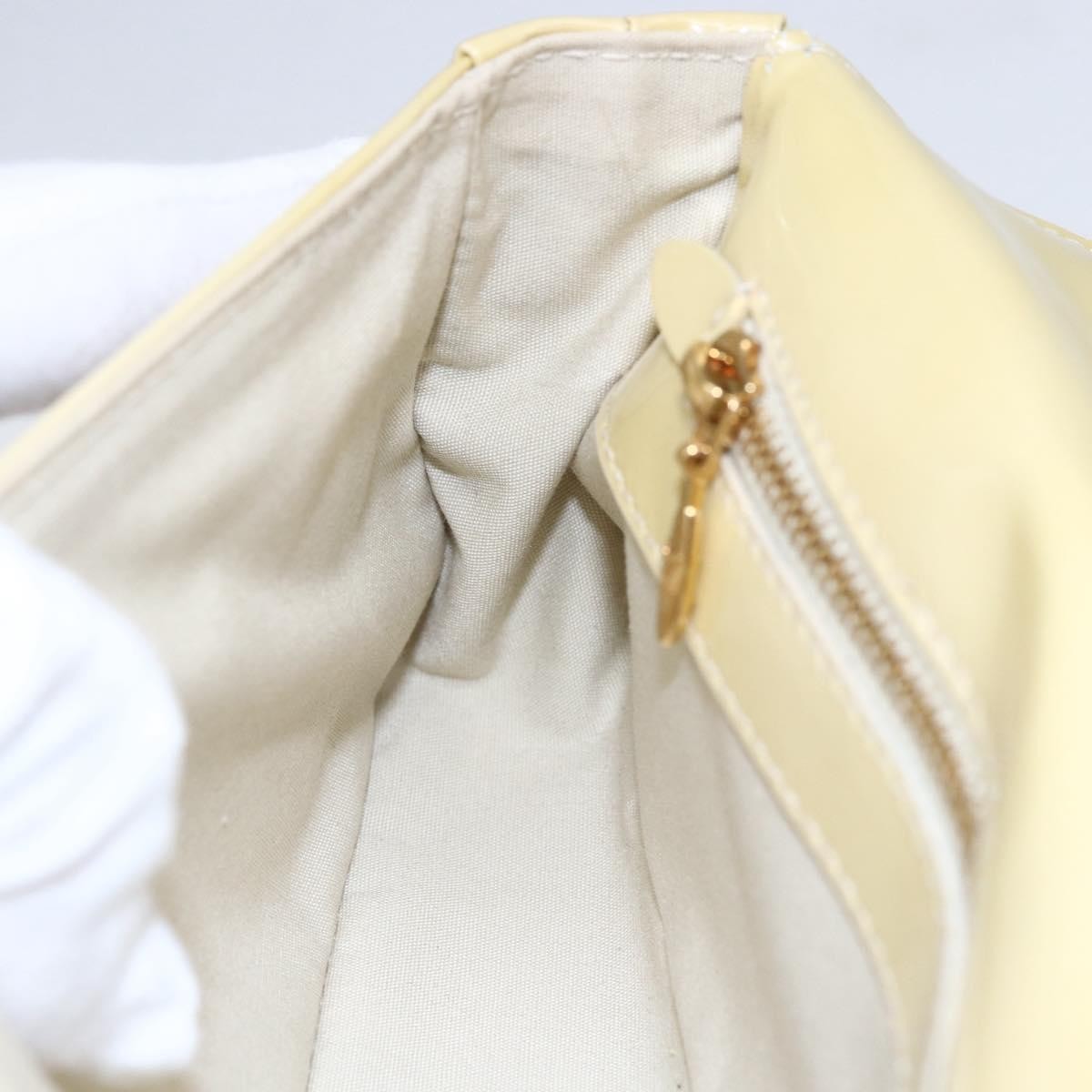 Louis Vuitton Sobe Clutch Patent, Beige, Patent Leather, Clutch