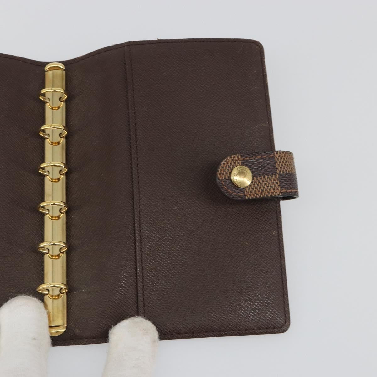 Louis Vuitton Ring Agenda Cover Damier, Brown, Canvas, Briefcase