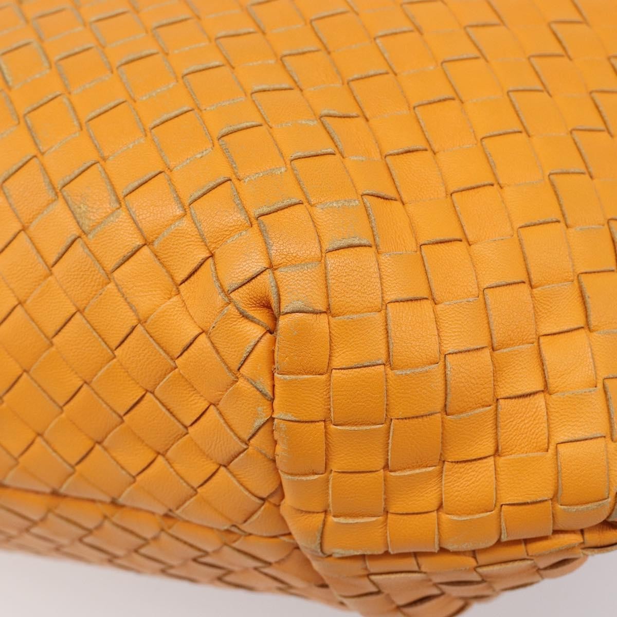 Bottega Veneta Capri Intrecciato Nappa, Orange, Leather, Tote Bag