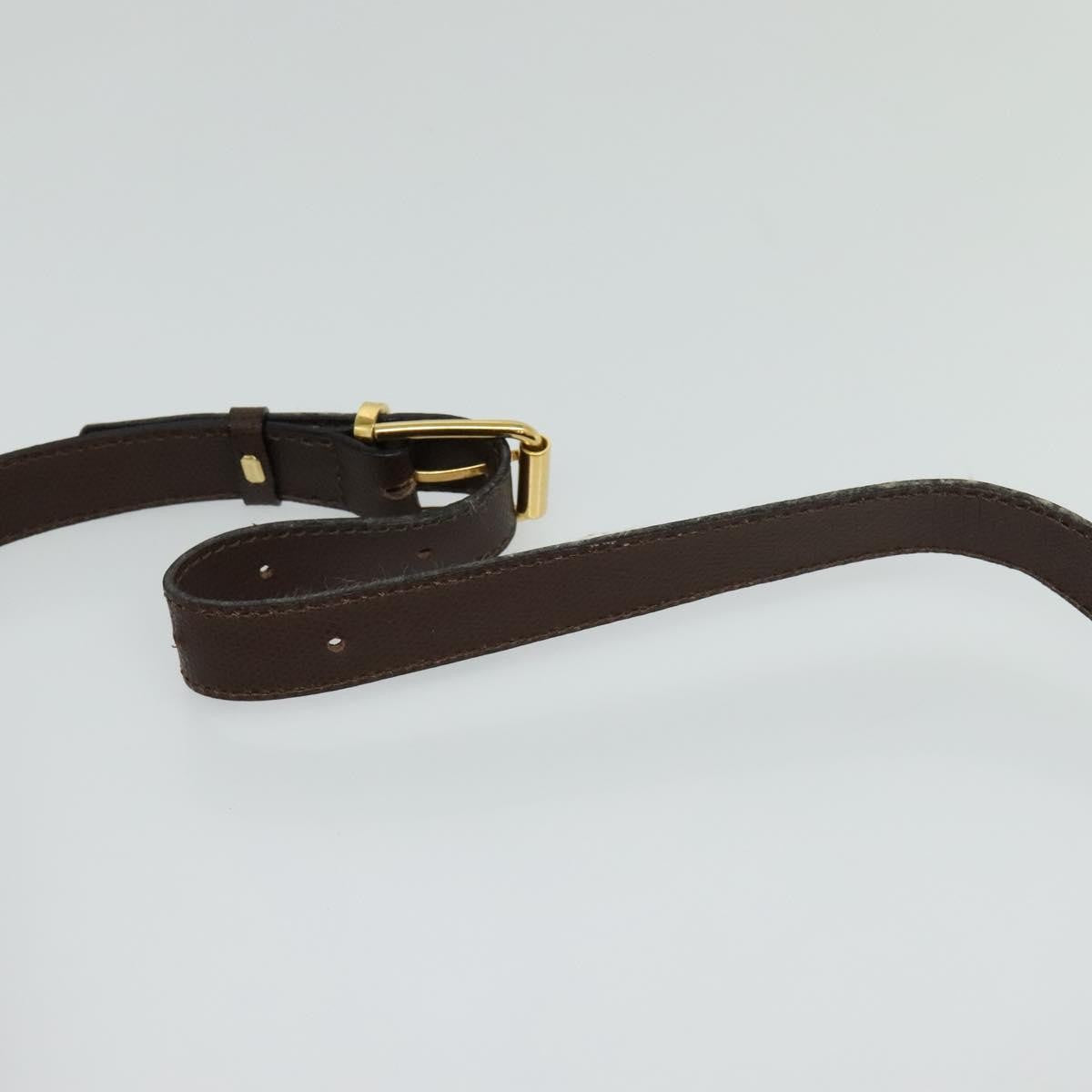Celine Vintage Turnlock Leather, Brown, Leather, Shoulder Bag