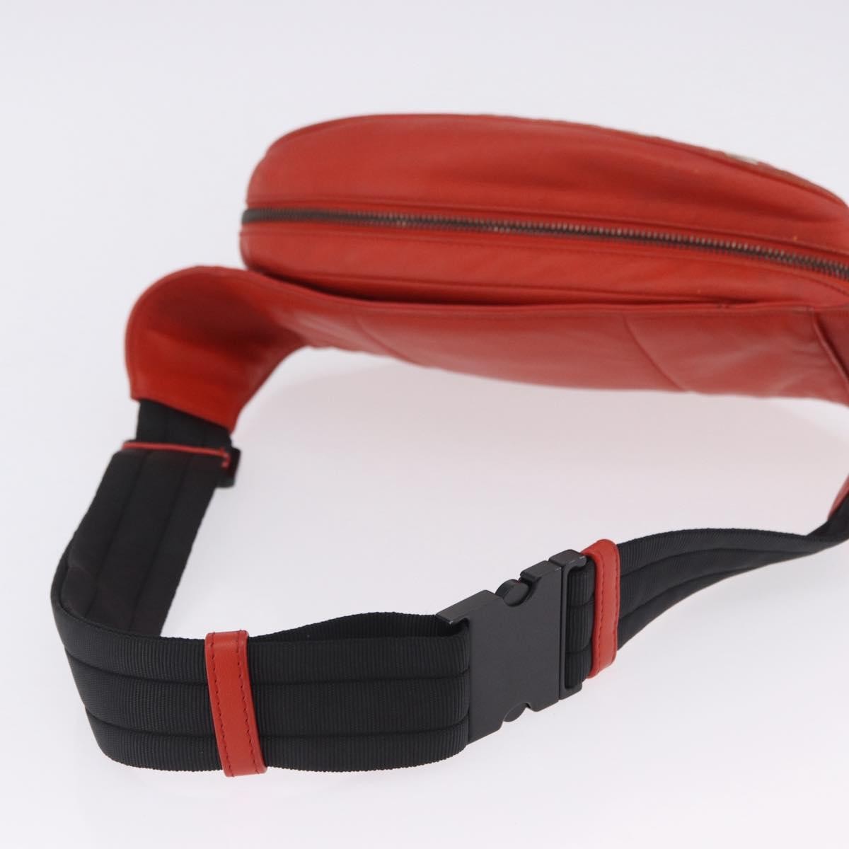 Bottega Veneta Light Waist Intrecciato Leather, Red, Leather, Clutch
