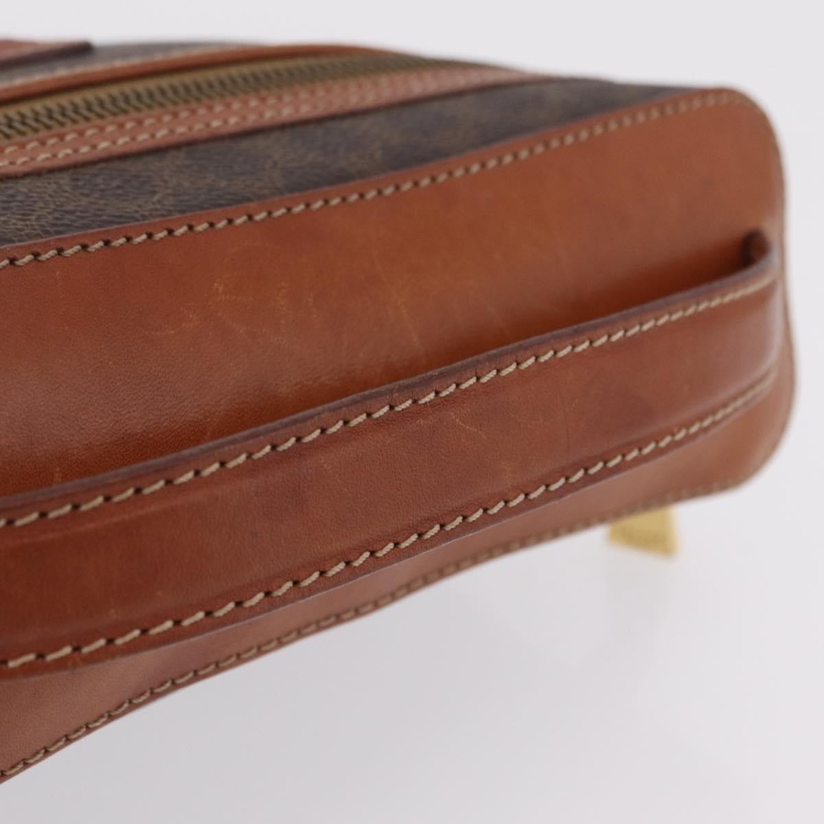Celine Macadam Vanity Canvas, Brown, Canvas, Clutch