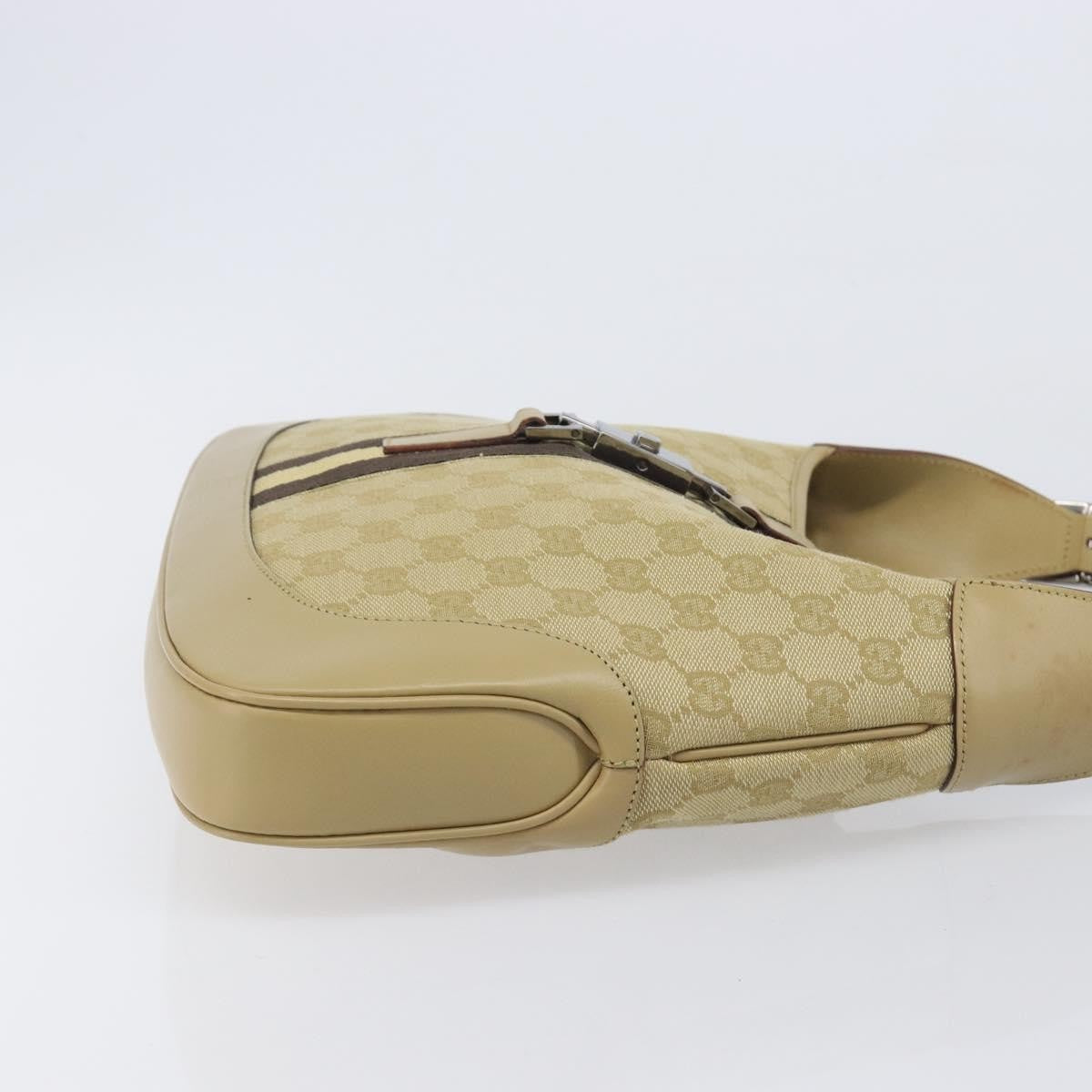Gucci Jackie GG Canvas and Leather, Beige, Canvas, Tote Bag