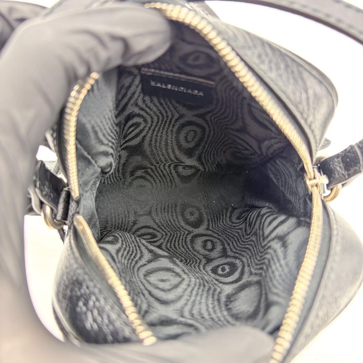 Balenciaga x Gucci The Hacker Project Zip Messenger BB Canvas, Black, Canvas, Shoulder Bag