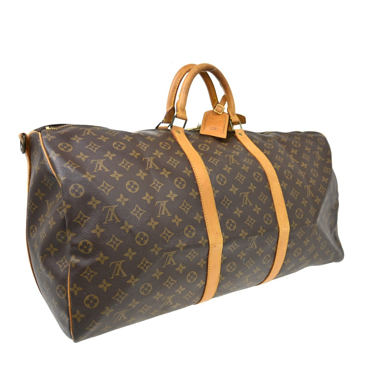 Louis Vuitton Keepall Bandouliere Monogram Canvas, Brown, Canvas, Travel Bag
