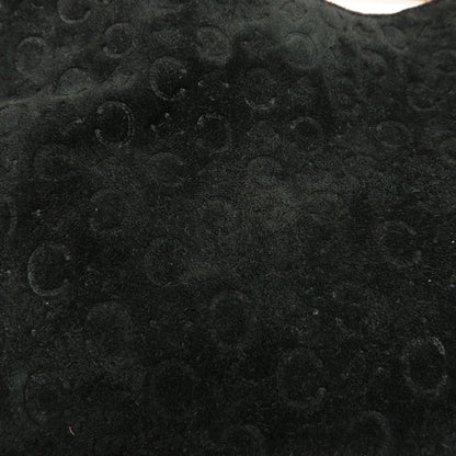 Celine C Macadam Shoulder Suede, Black, Suede, Handbag