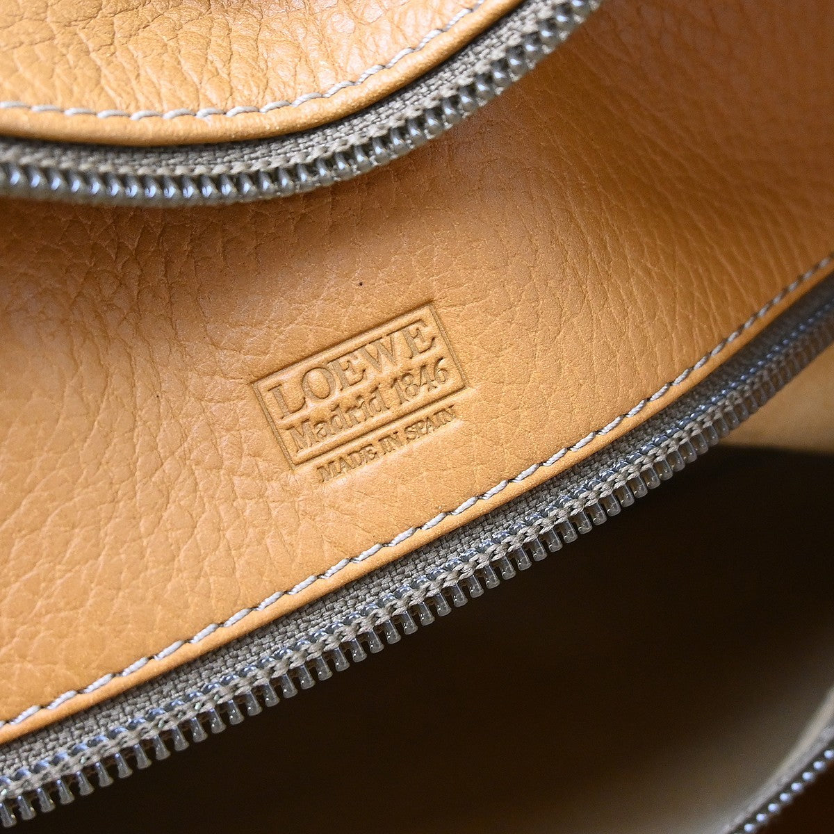 Loewe Amazona Leather, Brown, Leather, Handbag