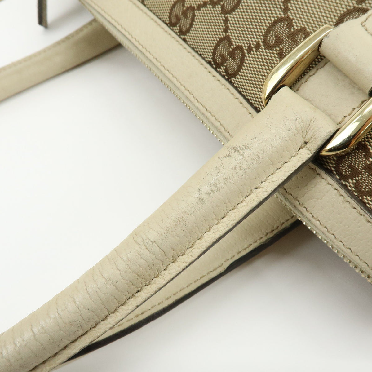 Gucci Abbey Boston GG Canvas, Beige, Canvas, Handbag