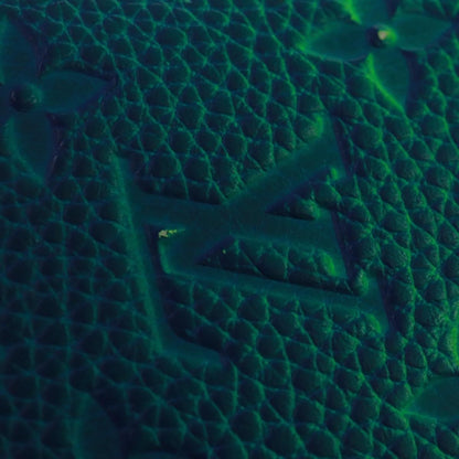 Louis Vuitton Brazza Limited Edition Illusion Monogram Taurillon Leather, Green, Leather, Wallet
