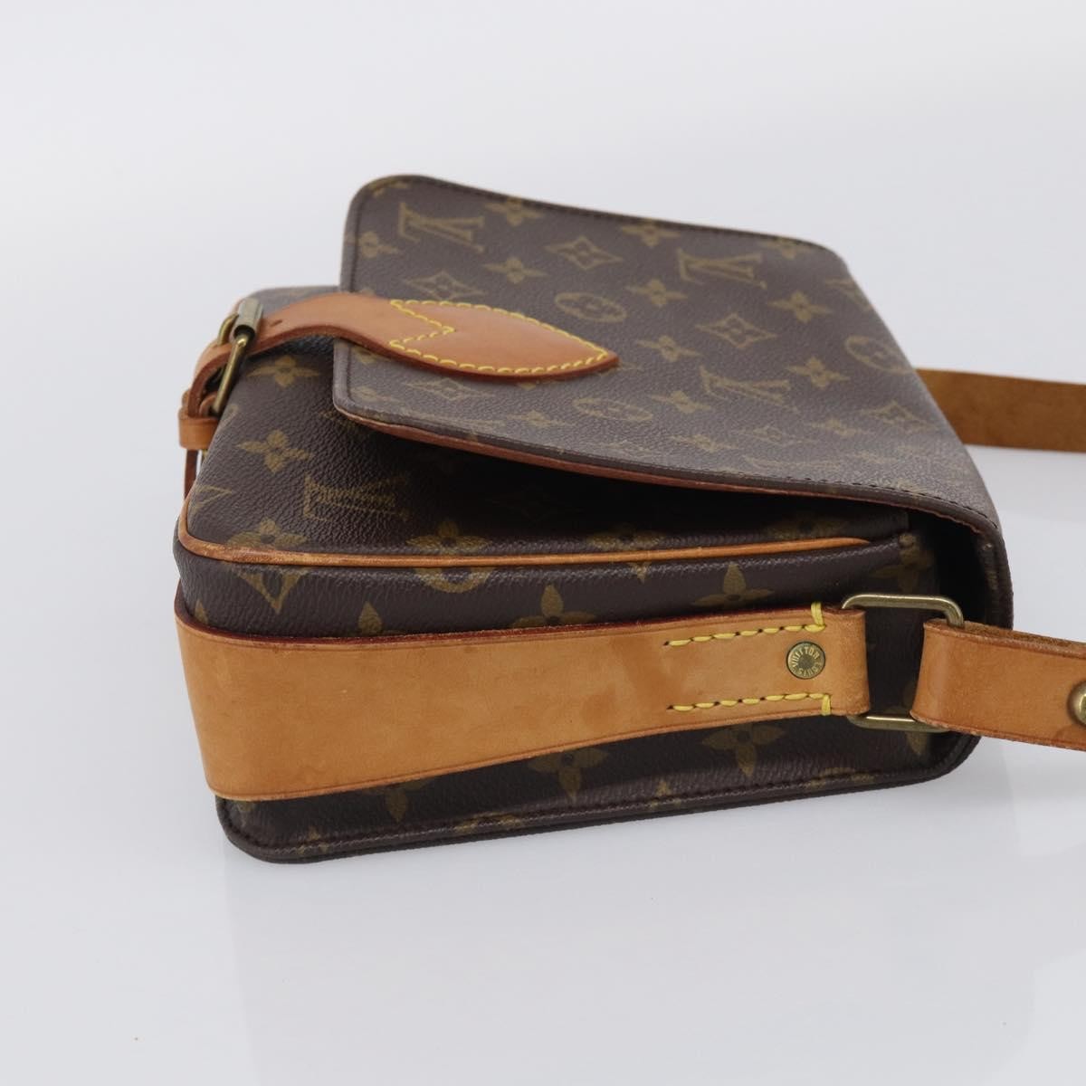 Louis Vuitton Cartouchiere Monogram Canvas, Brown, Canvas, Handbag