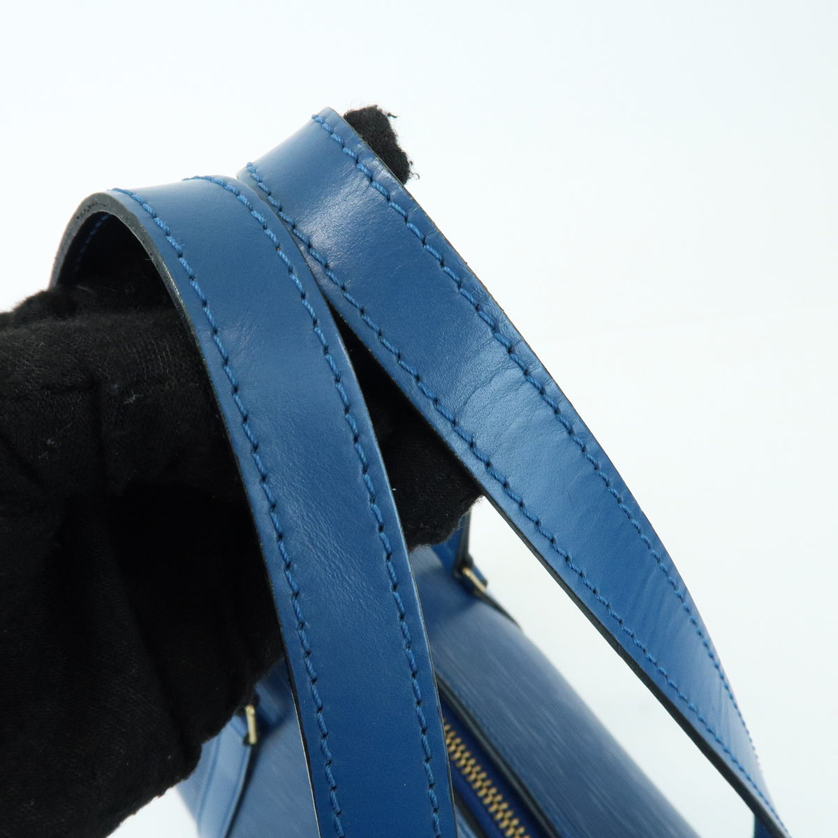 Louis Vuitton Soufflot Epi Leather, Blue, Leather, Tote Bag
