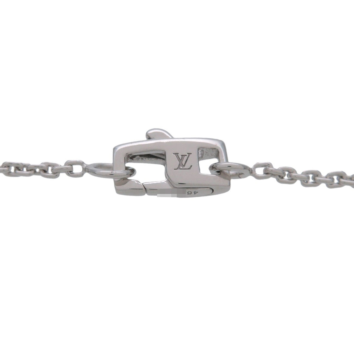 Louis Vuitton Idylle Blossom LV Pendant 18K White Gold with Diamond, Silver, White Gold, Necklace