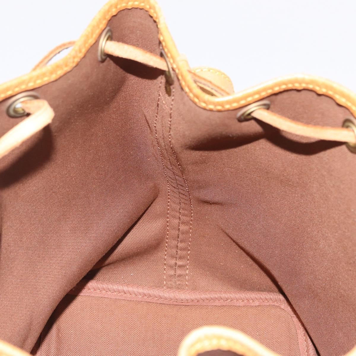 Louis Vuitton Petit Noe Monogram Canvas, Brown, Canvas, Handbag
