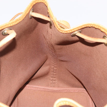 Louis Vuitton Petit Noe Monogram Canvas, Brown, Canvas, Handbag