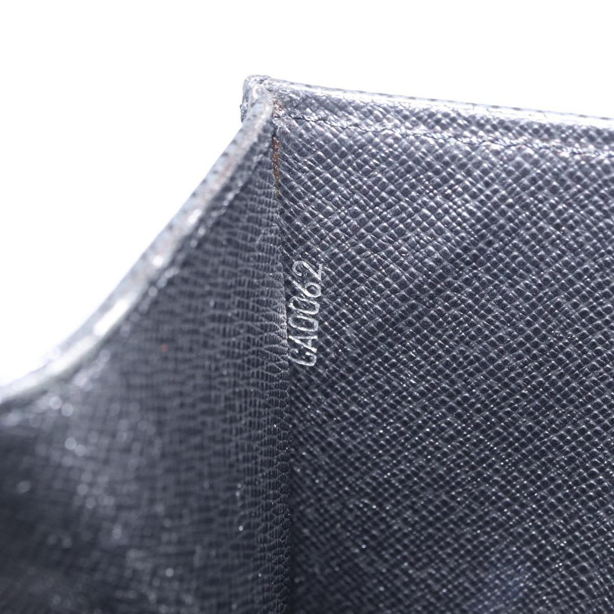 Louis Vuitton Selenga Pochette Taiga Leather, Gray, Leather, Clutch