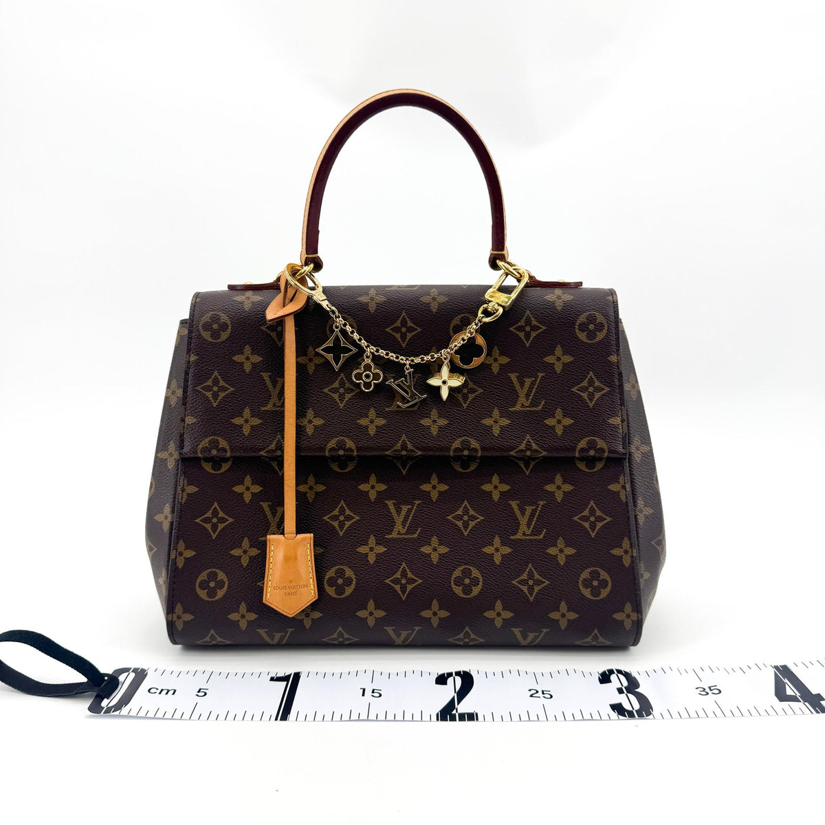 Louis Vuitton Cluny Top Handle Monogram Canvas, Brown, Canvas, Handbag