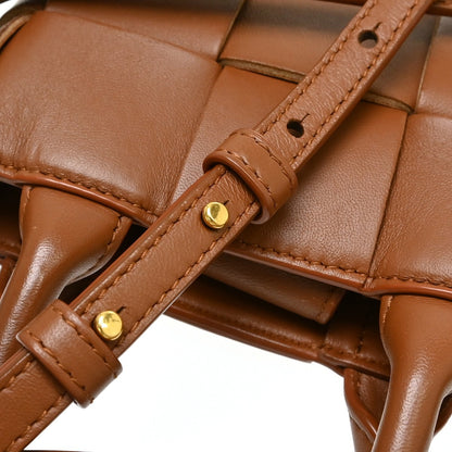 Bottega Veneta Cassette Convertible Tote Maxi Intrecciato Leather, Brown, Leather, Shoulder Bag