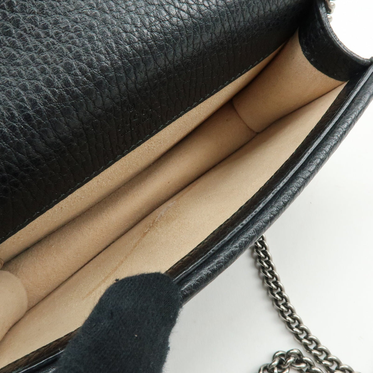 Gucci Dionysus Leather, Black, Leather, Handbag