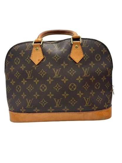 Louis Vuitton Alma Monogram Canvas, Brown, Canvas, Handbag