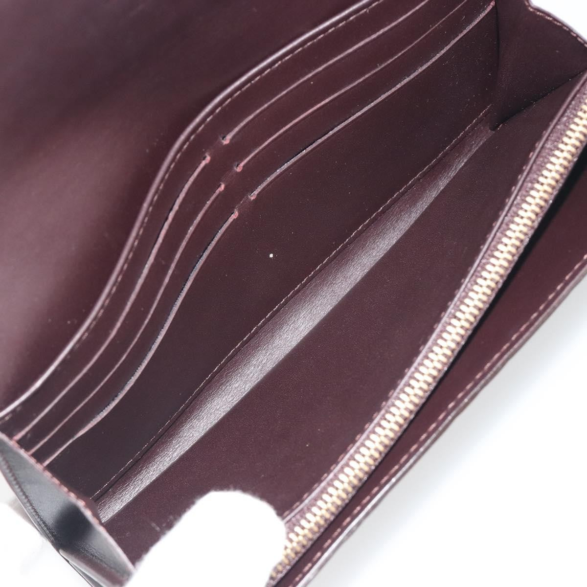 Louis Vuitton Sarah Monogram Vernis, Burgundy, Patent Leather, Clutch
