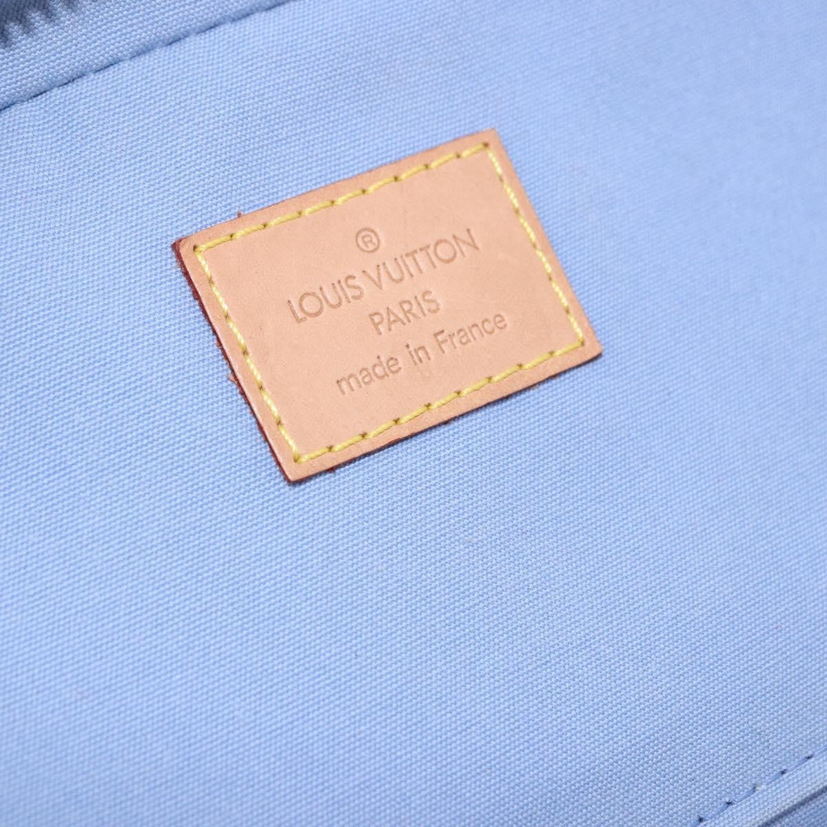 Louis Vuitton Sullivan Horizontal Monogram Vernis, Blue, Patent Leather, Handbag