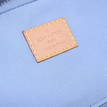 Louis Vuitton Sullivan Horizontal Monogram Vernis, Blue, Patent Leather, Handbag