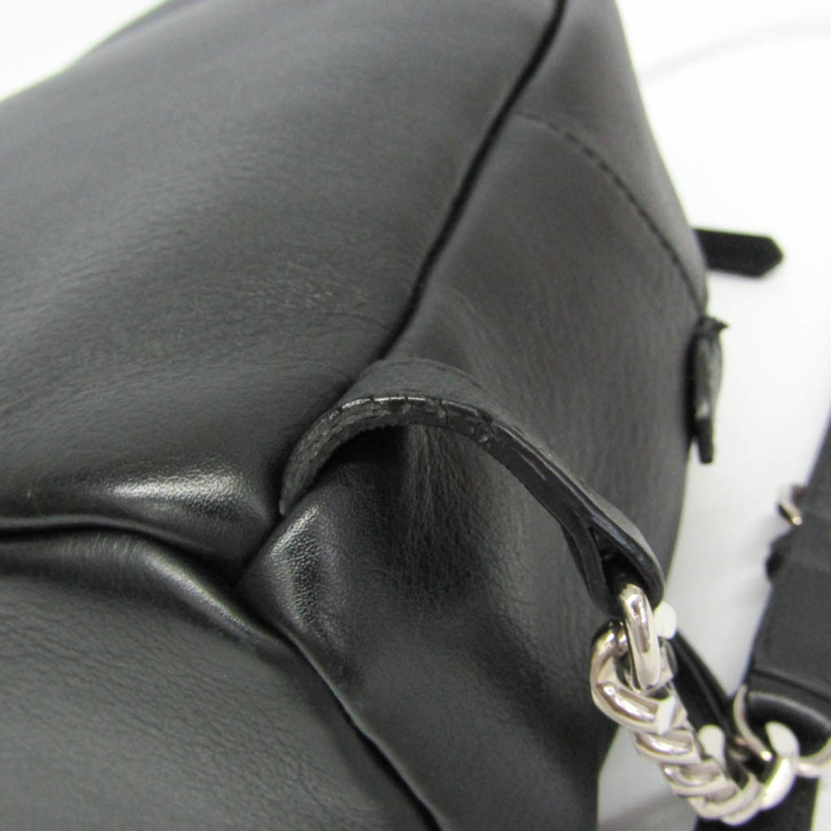Fendi By The Way Leather with Crystals, Black, Leather, Backpack