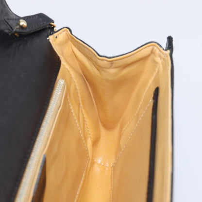 Celine Shoulder Leather, Black, Leather, Shoulder Bag