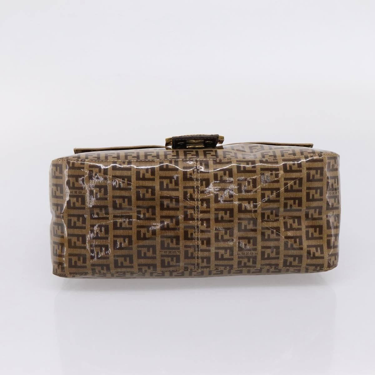 Fendi Baguette Patent Leather, Beige, Patent Leather, Handbag