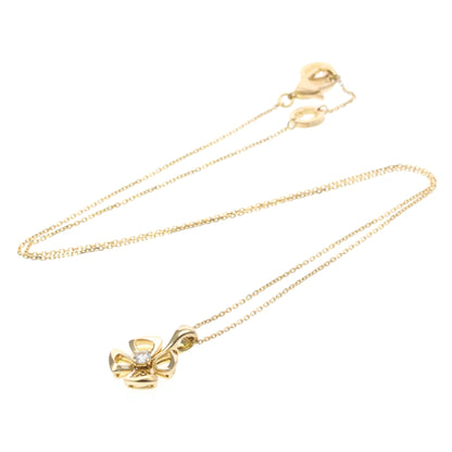 Bvlgari Fiorever Pendant 18K Rose Gold with Ruby and Diamonds, Gold, Pink Gold, Necklace