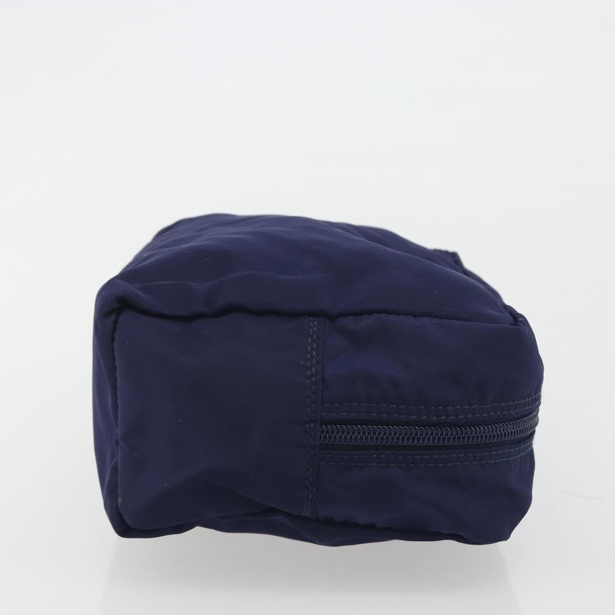 Prada Pouch Nylon, Navy, Nylon, Clutch