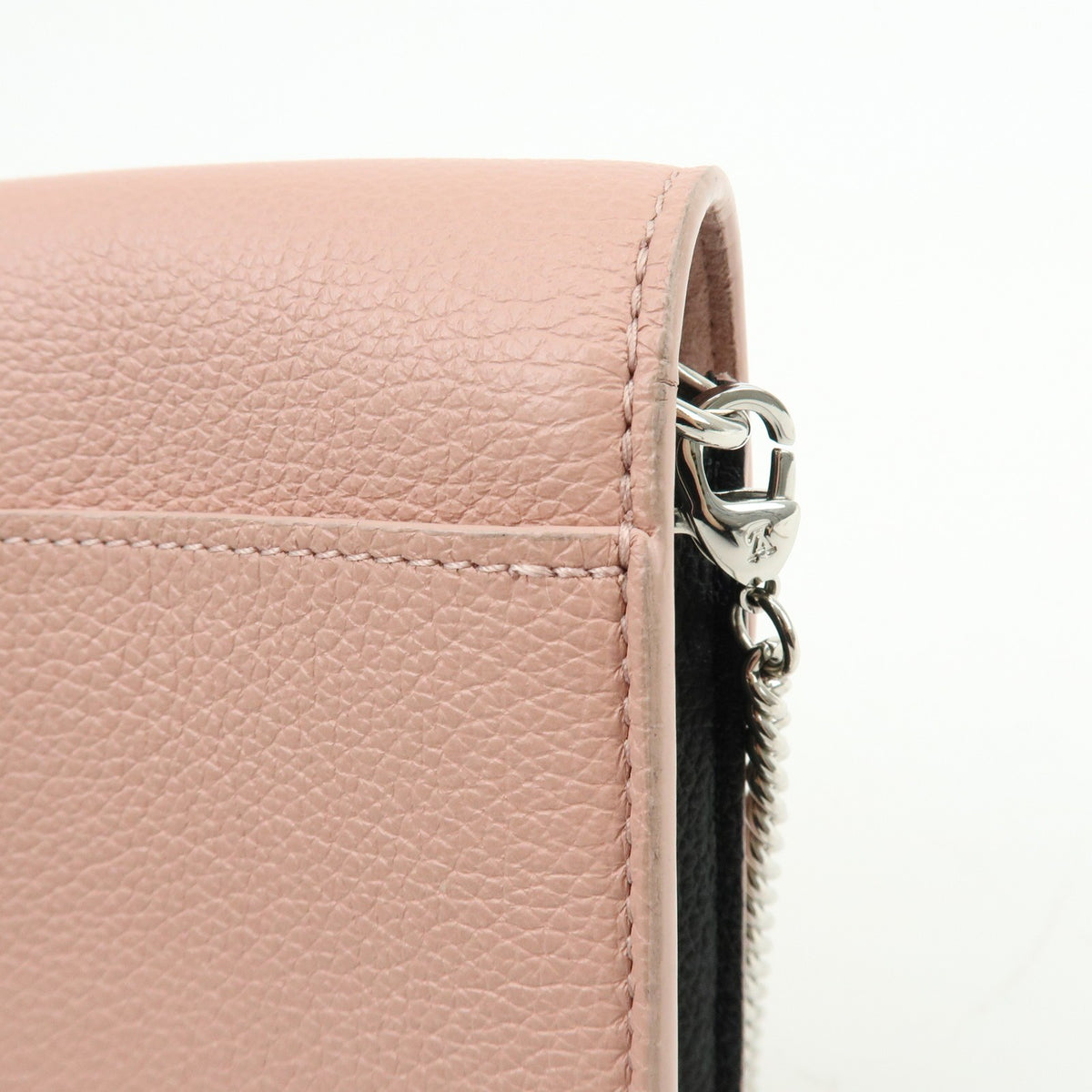Louis Vuitton Mylockme Chain Pochette Leather, Pink, Leather, Clutch