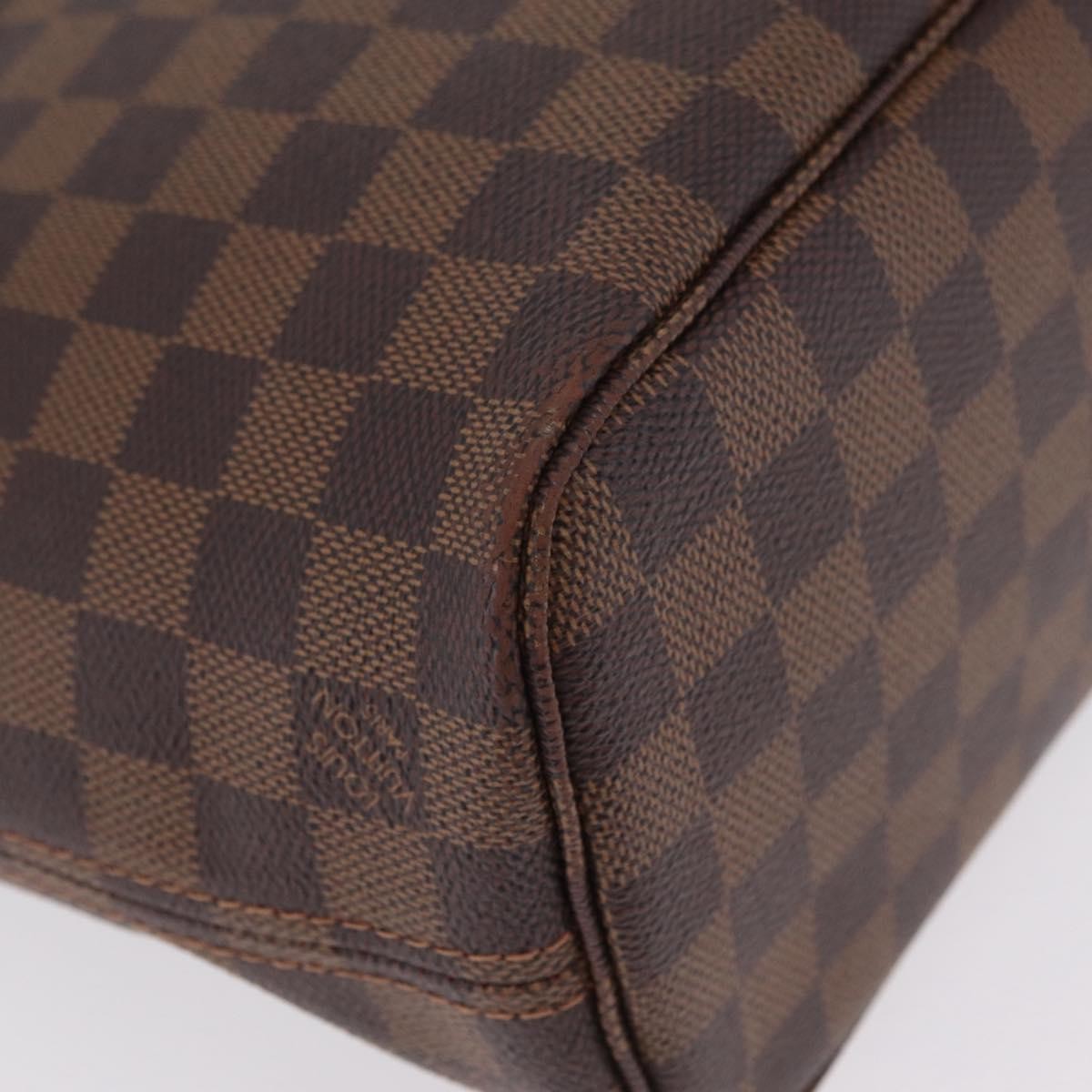 Louis Vuitton Neverfull Damier, Brown, Canvas, Tote Bag