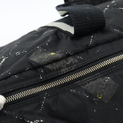 Chanel Travel Line Duffle Printed Nylon, Black, Nylon, Travel Bag
