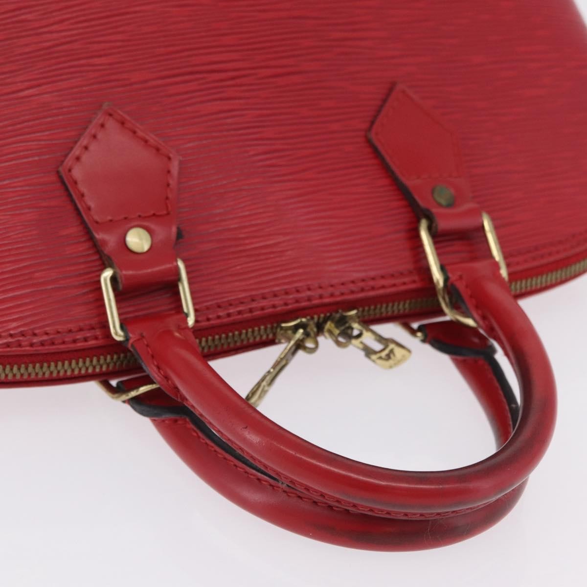 Louis Vuitton Alma Epi Leather, Red, Leather, Handbag
