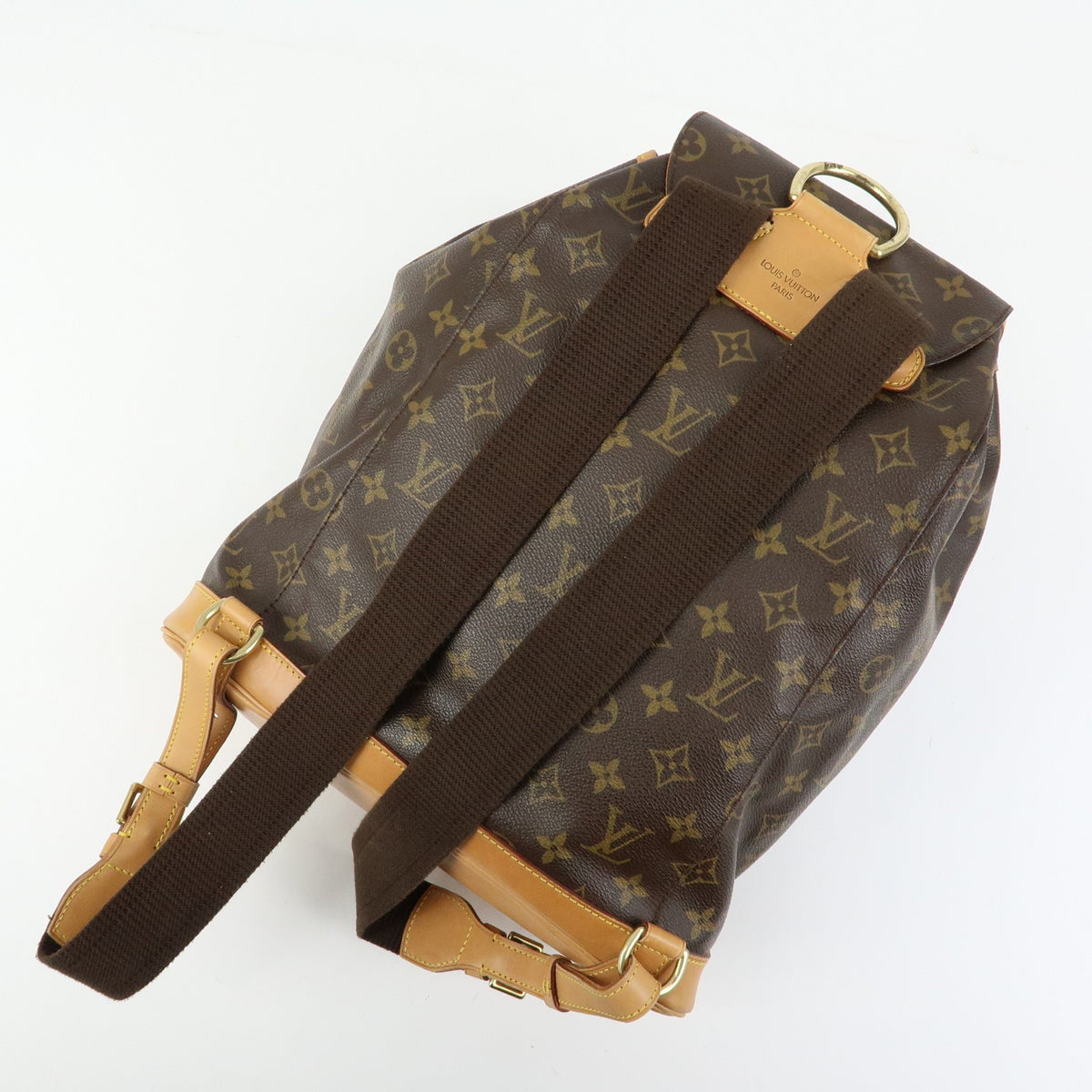 Louis Vuitton Vintage Montsouris Monogram Canvas, Brown, Canvas, Backpack