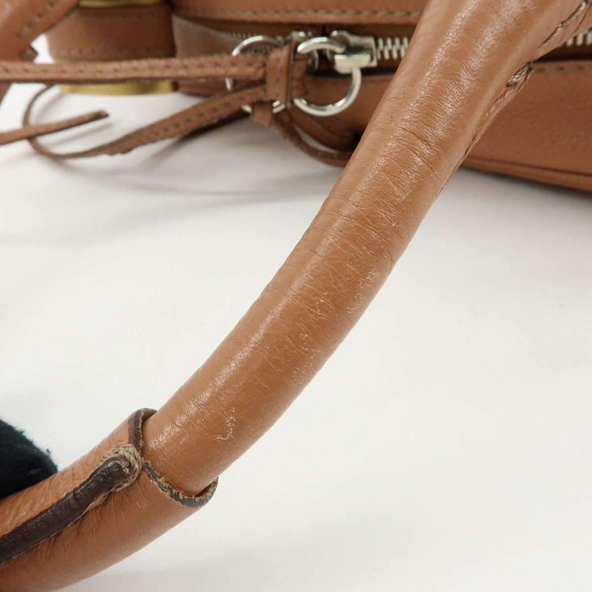 Chloe Paddington Leather, Brown, Leather, Tote Bag