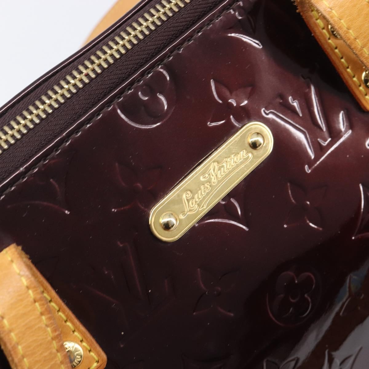 Louis Vuitton Bellevue Monogram Vernis, Burgundy, Patent Leather, Handbag