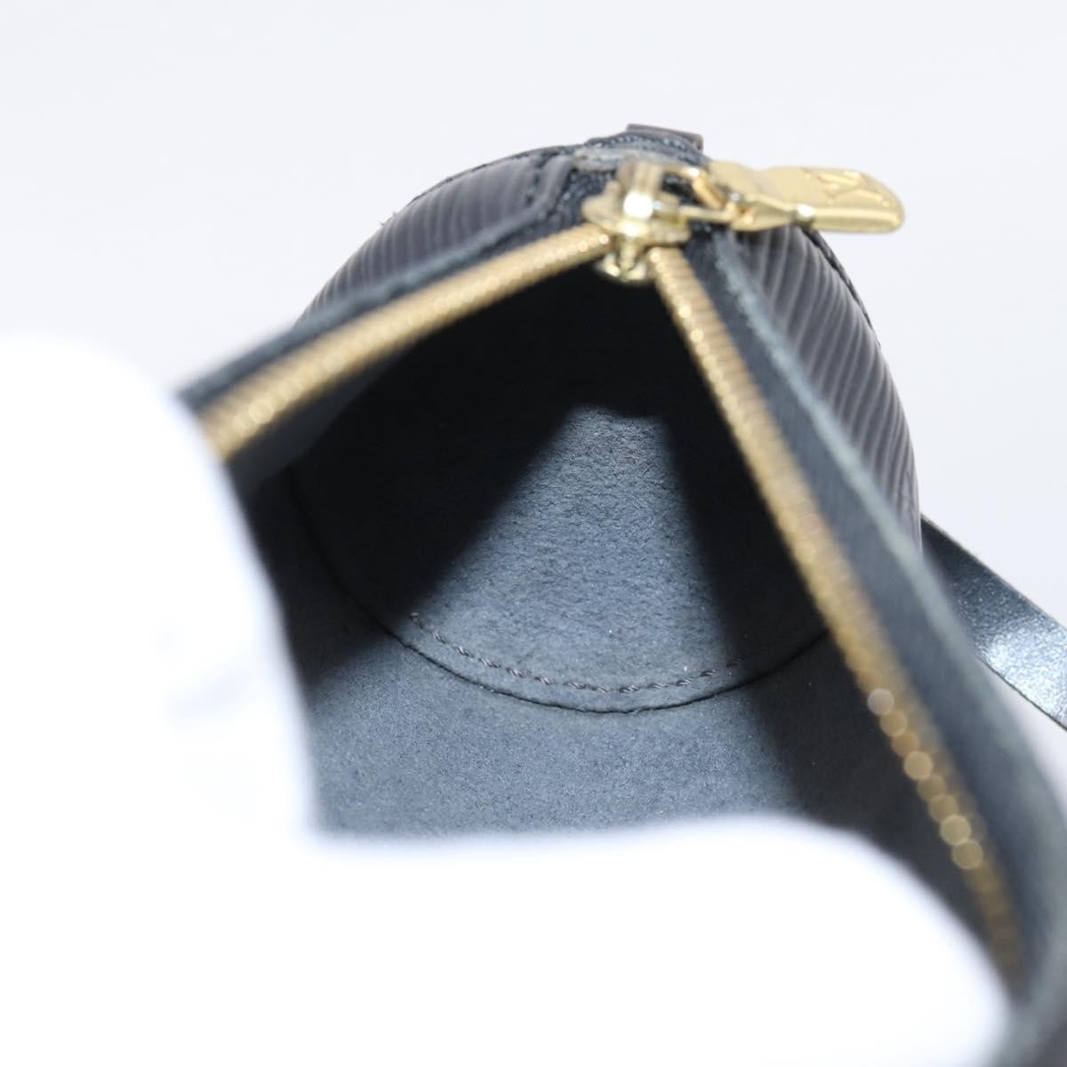 Louis Vuitton Soufflot Pochette Epi Leather, Black, Leather, Clutch