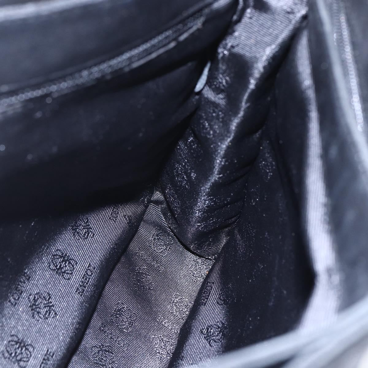 Loewe Anagram Leather, Black, Leather, Shoulder Bag