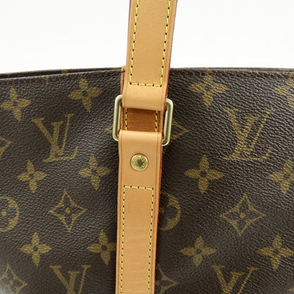 Louis Vuitton Shopping Sac Monogram Canvas, Brown, Canvas, Handbag