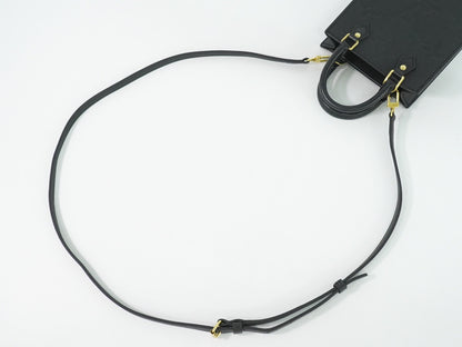 Louis Vuitton Petit Sac Plat Monogram Empreinte Giant, Black, Leather, Handbag