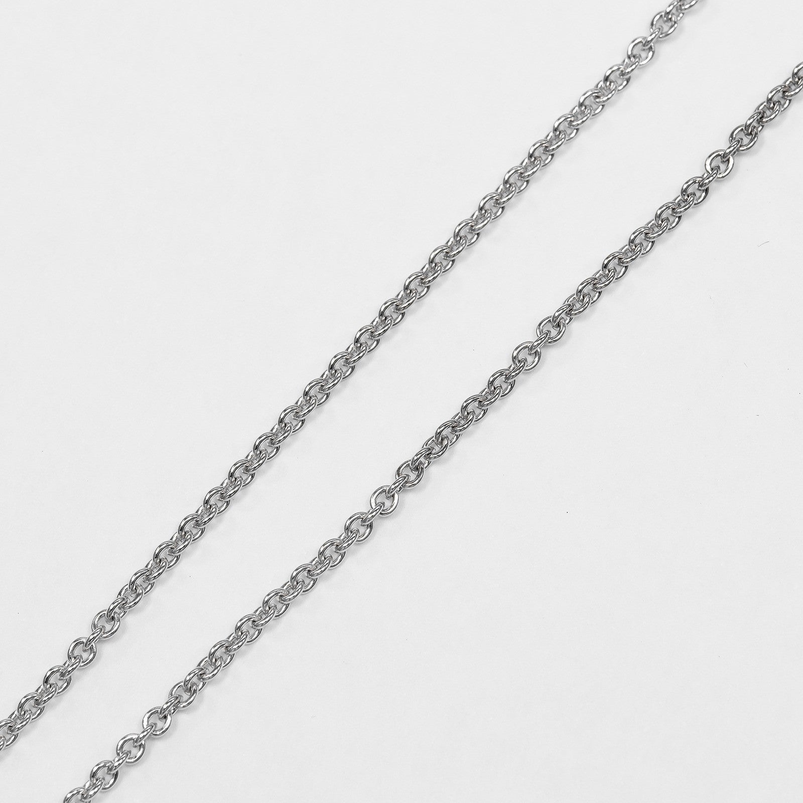 Bvlgari Greek Cross 18K White Gold with Diamonds, Silver, White Gold, Necklace