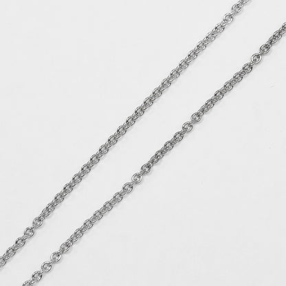 Bvlgari Greek Cross 18K White Gold with Diamonds, Silver, White Gold, Necklace