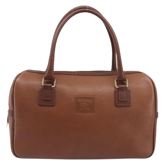Burberry Vintage Boston Leather, Brown, Leather, Handbag